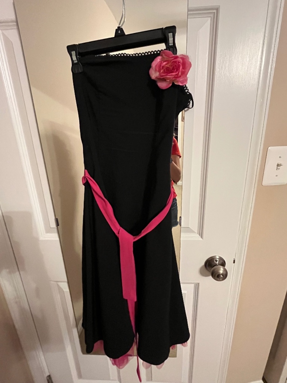 Strapless Ruby Rox size 3 black and hot pink